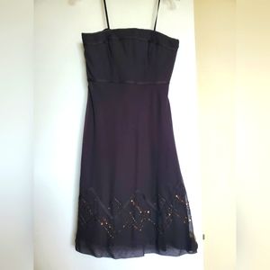 Ann Taylor Brown Dress Size 4 petite
